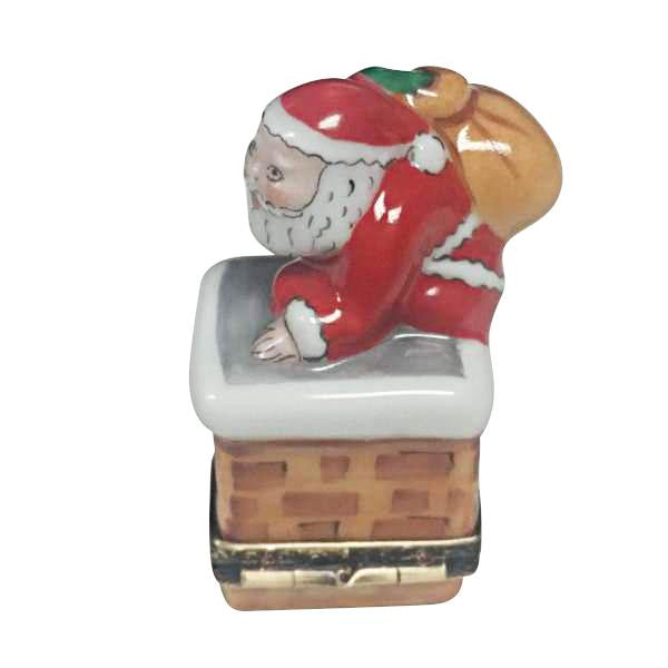 Santa Claus On Roof Limoges Box by Rochard™-Limoges Box-Rochard-Top Notch Gift Shop