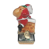 Santa Claus On Roof Limoges Box by Rochard™-Limoges Box-Rochard-Top Notch Gift Shop