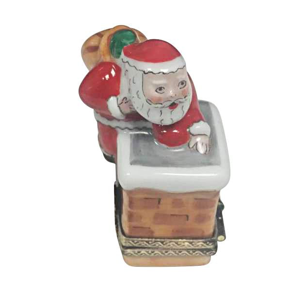 Santa Claus On Roof Limoges Box by Rochard™-Limoges Box-Rochard-Top Notch Gift Shop