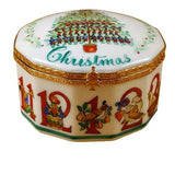12 Days of Christmas Limoges Box with Removable Wreath by Rochard™-Limoges Box-Rochard-Top Notch Gift Shop