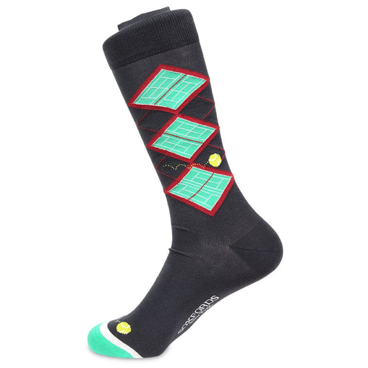 Game, Set, Match - Men's Mid Calf Cotton Blend Socks-Socks-Soxfords-Top Notch Gift Shop
