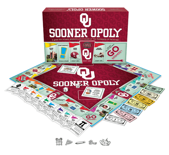 Sooner-opoly University of Oklahoma Monopoly Game-Game-Late For The Sky-Top Notch Gift Shop