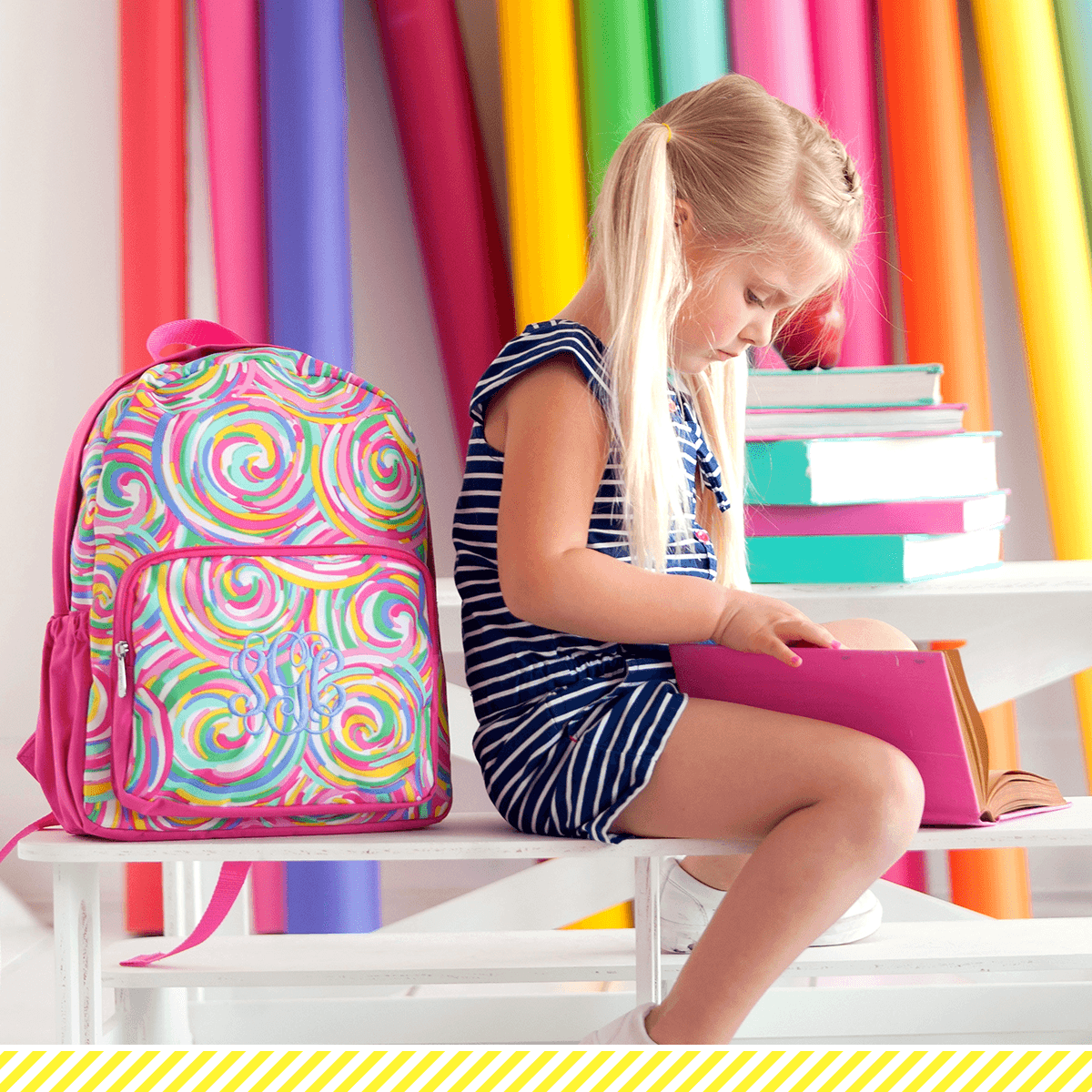 Summer Sorbet Preschool Backpack - Personalized-Backpack-Viv&Lou-Top Notch Gift Shop