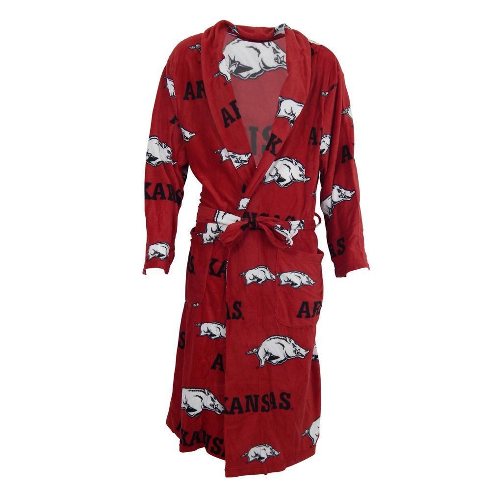 Arkansas Ramble Microfleece Bathrobe in Red-Bathrobe-Concepts Sport-Top Notch Gift Shop