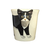 Tuxedo Cat Hand Painted Coffee Mug-Mug-Sea Island-Top Notch Gift Shop