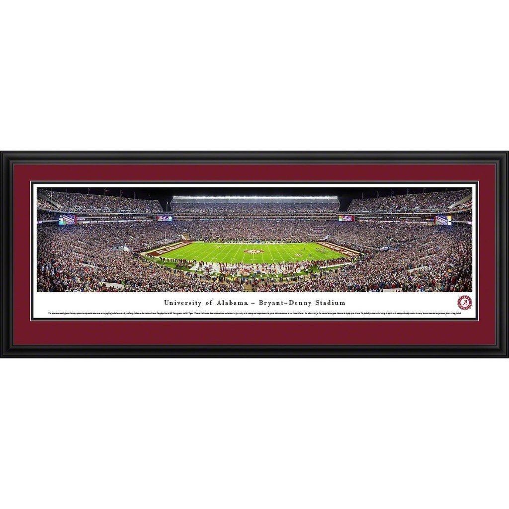 Alabama Football - 50 Yard Line Panorama Framed Print-Print-Blakeway Worldwide Panoramas, Inc.-Top Notch Gift Shop