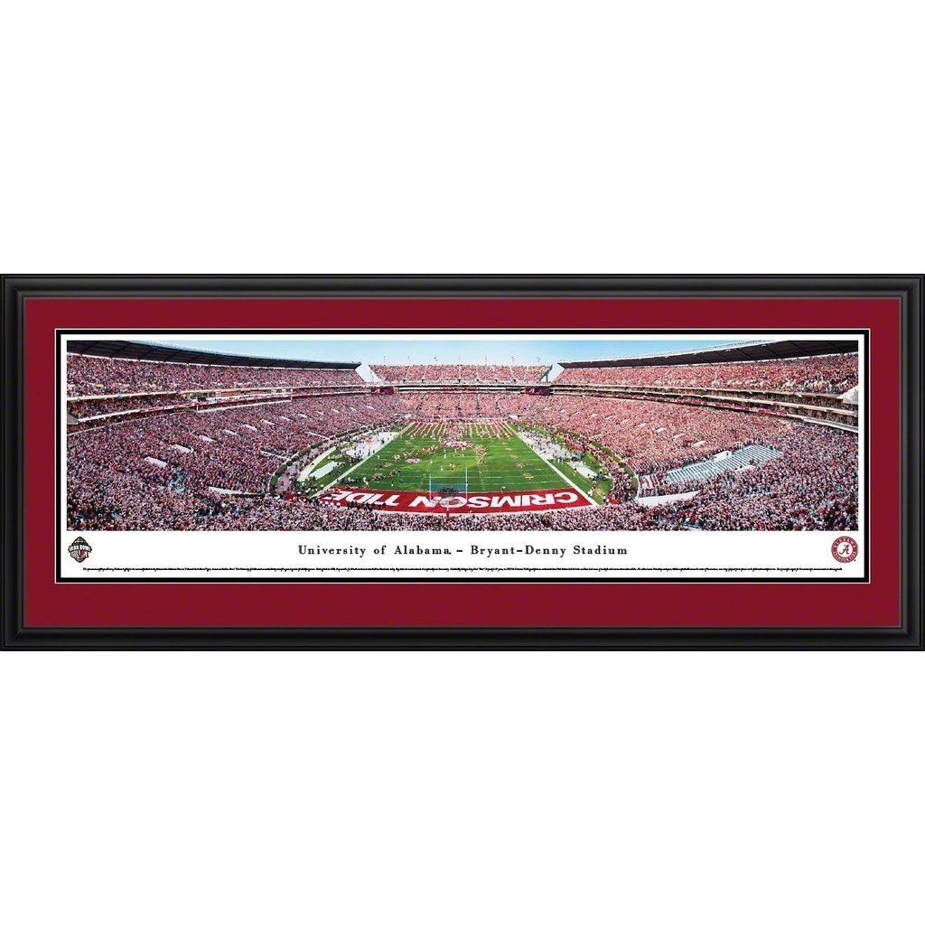 Alabama Football - "Iron Bowl" Panorama Framed Print-Print-Blakeway Worldwide Panoramas, Inc.-Top Notch Gift Shop