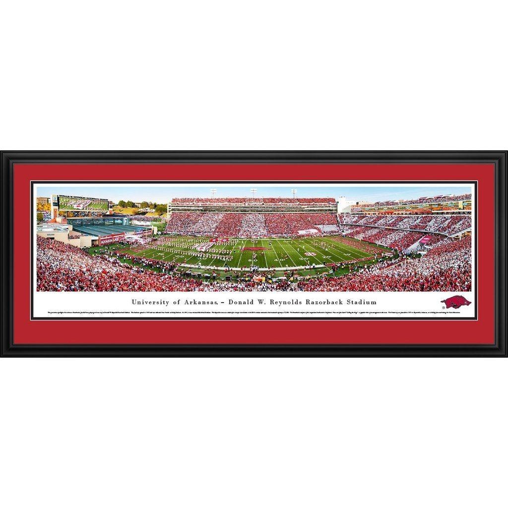 Arkansas Football - Razorbacks Stadium Panorama Framed Print-Print-Blakeway Worldwide Panoramas, Inc.-Top Notch Gift Shop