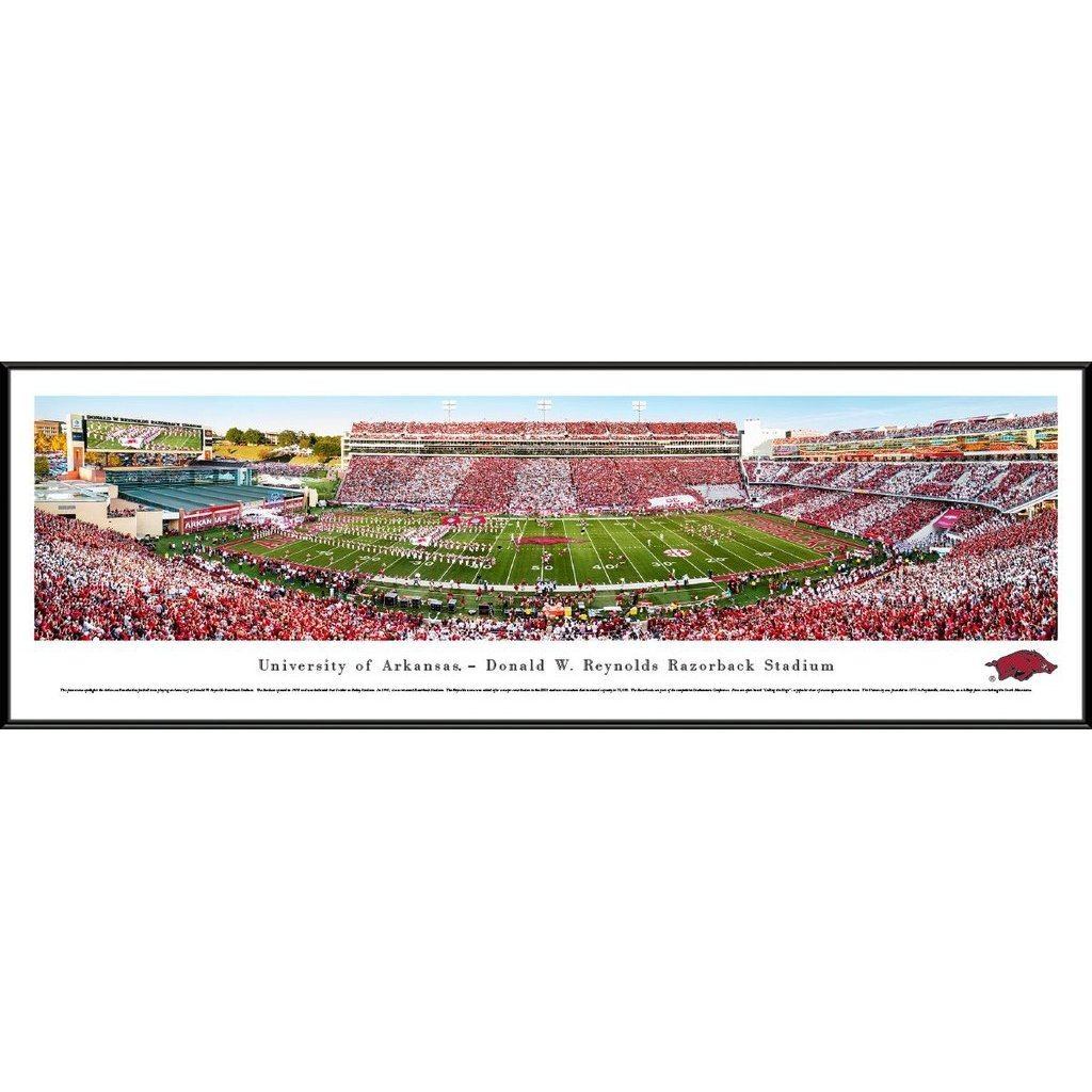 Arkansas Football - Razorbacks Stadium Panorama Framed Print-Print-Blakeway Worldwide Panoramas, Inc.-Top Notch Gift Shop