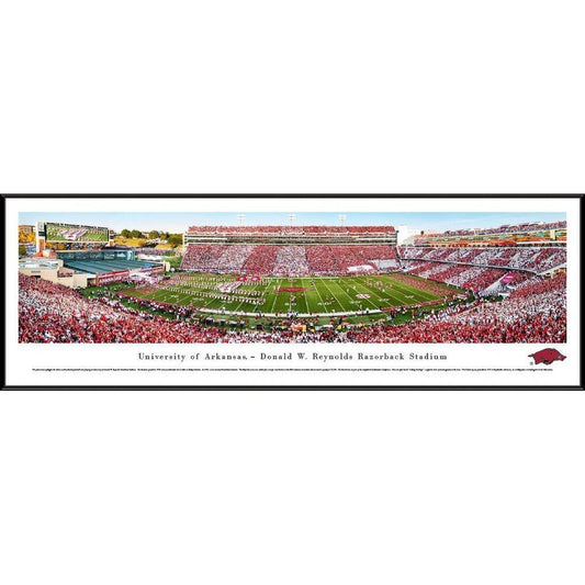 Arkansas Football - Razorbacks Stadium Panorama Framed Print-Print-Blakeway Worldwide Panoramas, Inc.-Top Notch Gift Shop