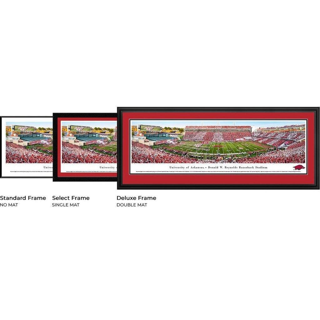 Arkansas Football - Razorbacks Stadium Panorama Framed Print-Print-Blakeway Worldwide Panoramas, Inc.-Top Notch Gift Shop