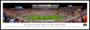 Florida Gators Football - "Stadium 50 Yard Line" Panorama Framed Print-Print-Blakeway Worldwide Panoramas, Inc.-Top Notch Gift Shop