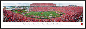 Louisville Football - "Stadium 50 Yard Line" Panorama Framed Print-Print-Blakeway Worldwide Panoramas, Inc.-Top Notch Gift Shop