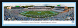 North Carolina Football - "Stadium 50 Yard Line" Panorama Framed Print-Print-Blakeway Worldwide Panoramas, Inc.-Top Notch Gift Shop