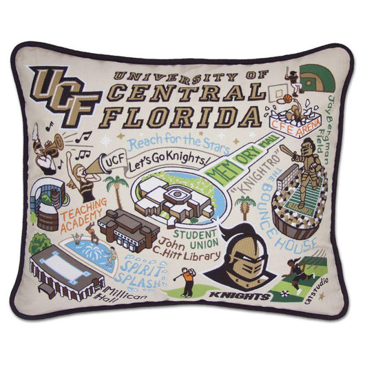 University of Central Florida Embroidered CatStudio Pillow-Pillow-CatStudio-Top Notch Gift Shop