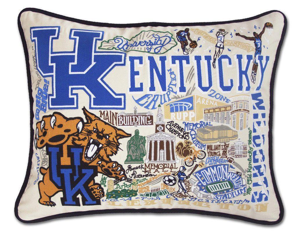 University of Kentucky Embroidered CatStudio Pillow-Pillow-CatStudio-Top Notch Gift Shop