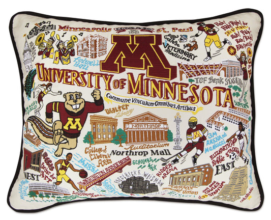 University of Minnesota Embroidered CatStudio Pillow-Pillow-CatStudio-Top Notch Gift Shop