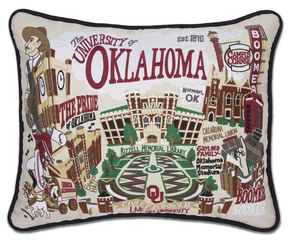 University of Oklahoma Pillow by Catstudio-Pillow-CatStudio-Top Notch Gift Shop