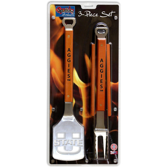 Utah State University 3-Piece Sportula® BBQ Tool Set-Barbeque Tool-Sportula-Top Notch Gift Shop