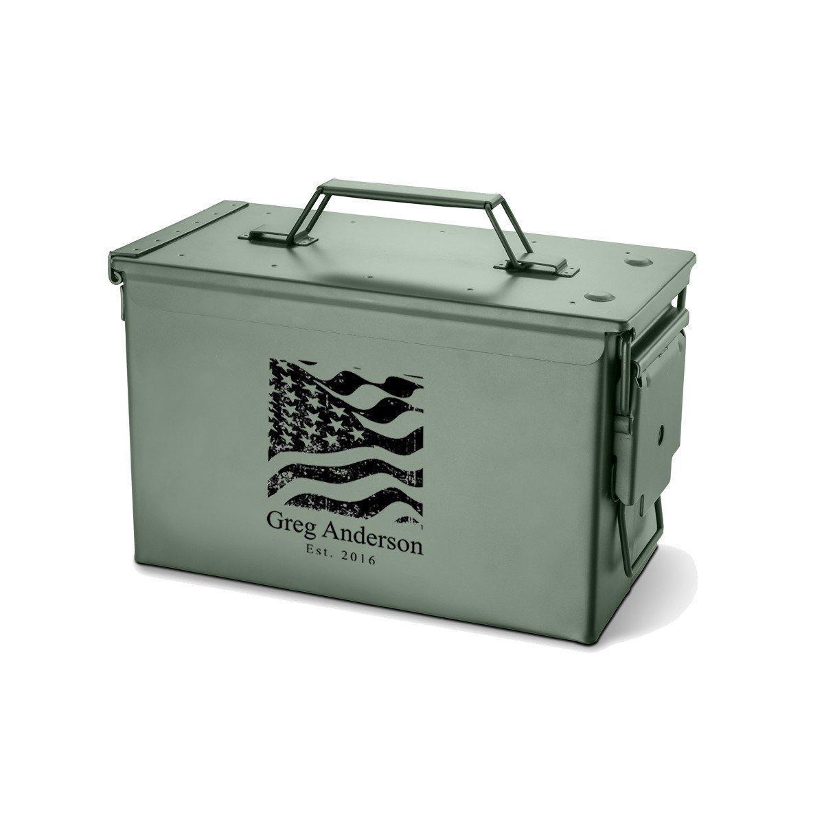 Metal Ammunition Box - Personalized-Tumbler-JDS Marketing-Top Notch Gift Shop