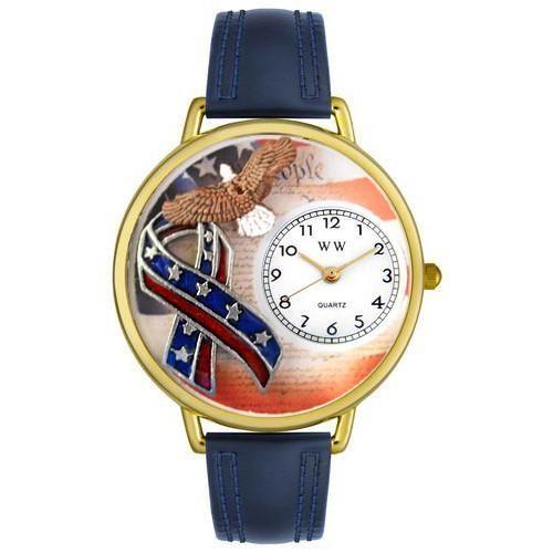 American Patriotic Watch in Gold (Large)-Watch-Whimsical Gifts-Top Notch Gift Shop