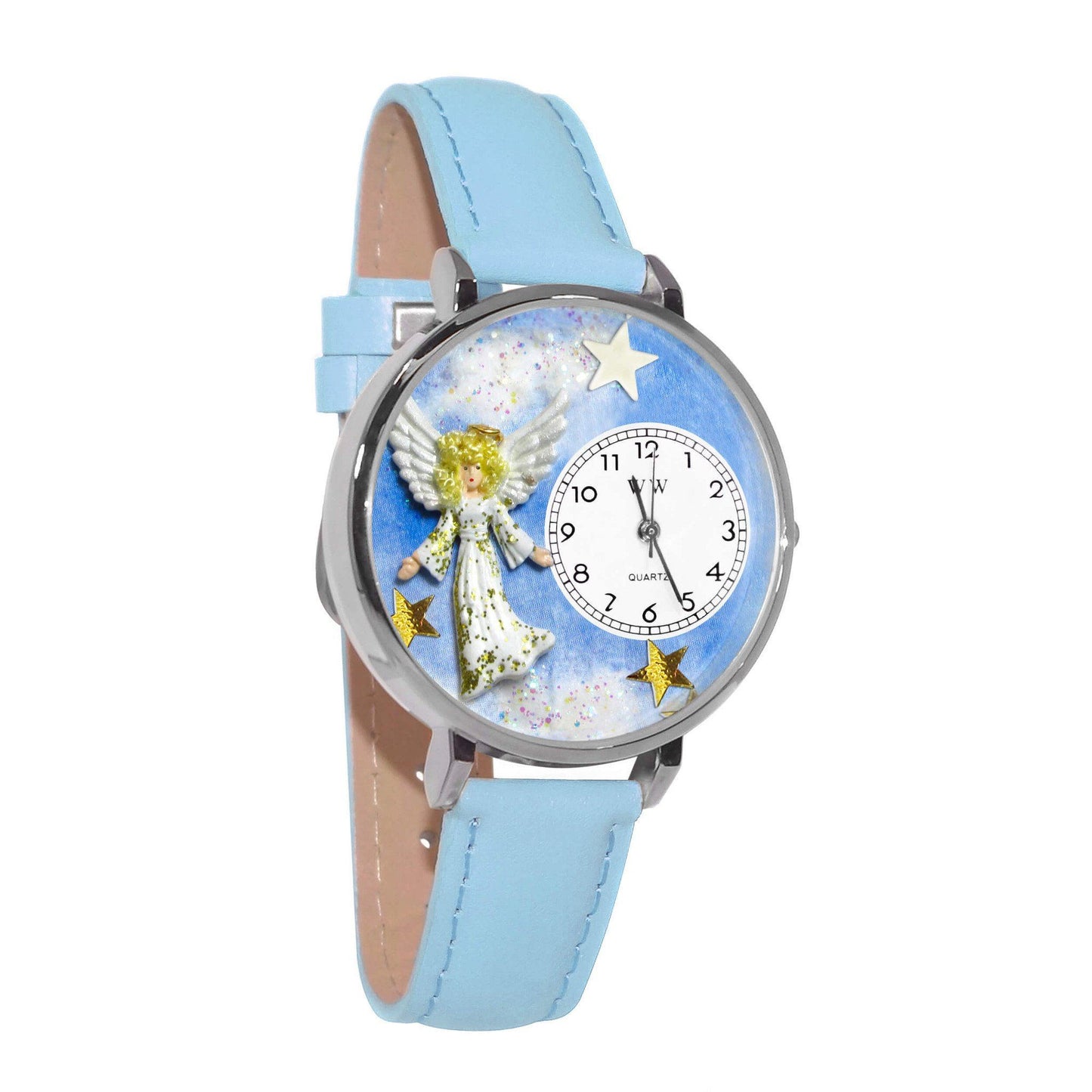 Angel Watch in Silver (Large)-Watch-Whimsical Gifts-Top Notch Gift Shop