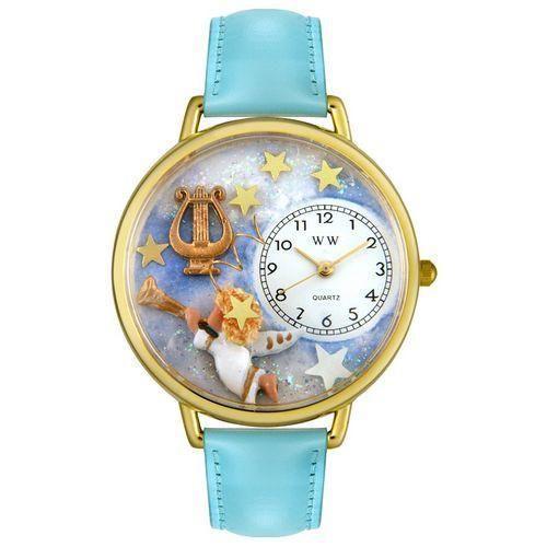 Angel with Harp Watch in Gold (Large)-Watch-Whimsical Gifts-Top Notch Gift Shop