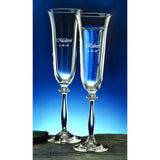 Angela Personalized Flutes - 7 oz. (Set of 2)-Champagne Glass-J Charles-Top Notch Gift Shop