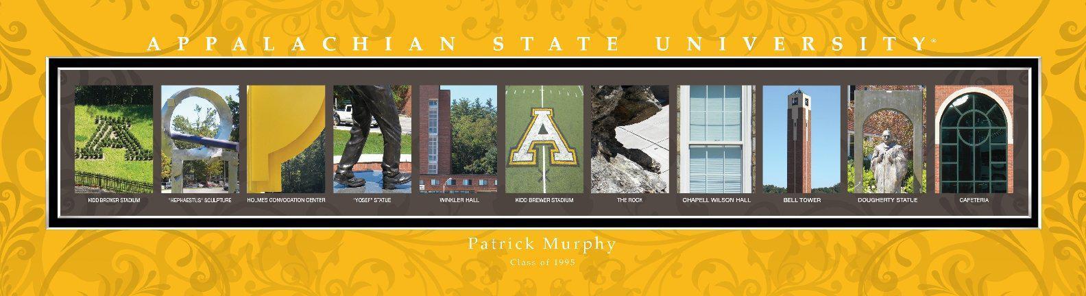 Appalachian State Framed College Architecture Print-Wall Art-JDS Marketing-Top Notch Gift Shop