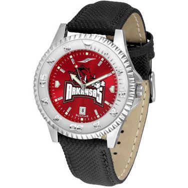 Arkansas Razorbacks Competitor AnoChrome - Poly/Leather Band Watch-Watch-Suntime-Top Notch Gift Shop