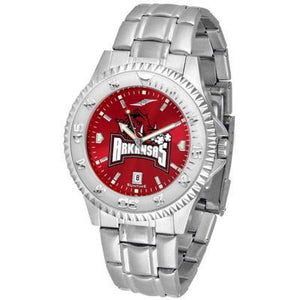 Arkansas Razorbacks Competitor AnoChrome - Steel Band Watch-Watch-Suntime-Top Notch Gift Shop