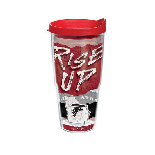 Atlanta Falcons Statement 24 oz. Tervis Tumbler with Lid - (Set of 2)-Tumbler-Tervis-Top Notch Gift Shop