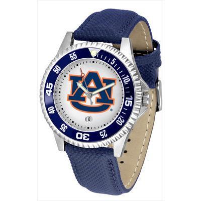 Auburn Tigers Competitor - Poly/Leather Band Watch-Watch-Suntime-Top Notch Gift Shop