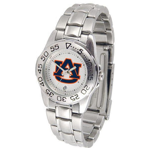 Auburn Tigers Ladies Steel Band Sports Watch-Watch-Suntime-Top Notch Gift Shop