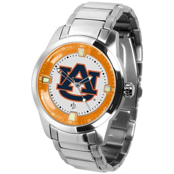 Auburn Tigers Men's Titan Stainless Steel Band Watch-Watch-Suntime-Top Notch Gift Shop