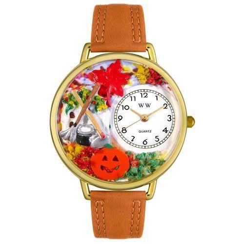 Autumn Leaves Watch in Gold (Large)-Watch-Whimsical Gifts-Top Notch Gift Shop