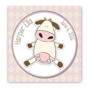 Cow Baby Nursery Personalized Canvas Sign-Canvas Signs-JDS Marketing-Top Notch Gift Shop