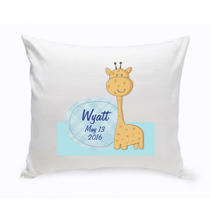 Baby Giraffe Baby Nursery Personalized Throw Pillow-Pillow-JDS Marketing-Top Notch Gift Shop