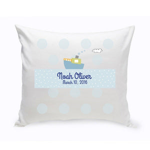 Boat Baby Nursery Personalized Throw Pillow-Pillow-JDS Marketing-Top Notch Gift Shop