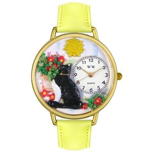 Basking Cat Watch in Gold (Large)-Watch-Whimsical Gifts-Top Notch Gift Shop