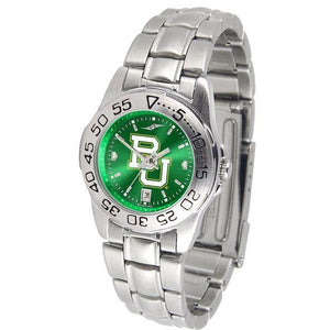 Baylor Bears Ladies AnoChrome Steel Band Sports Watch-Watch-Suntime-Top Notch Gift Shop