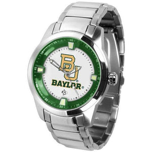 Baylor Bears Men's Titan Stainless Steel Band Watch-Watch-Suntime-Top Notch Gift Shop