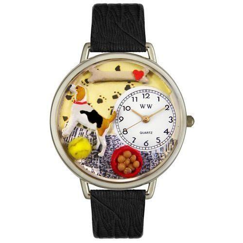 Beagle Watch in Silver (Large)-Watch-Whimsical Gifts-Top Notch Gift Shop