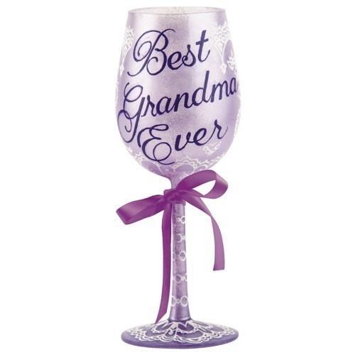 Best Grandma Ever Wine Glass by Lolita®-Wine Glass-Designs by Lolita® (Enesco)-Top Notch Gift Shop