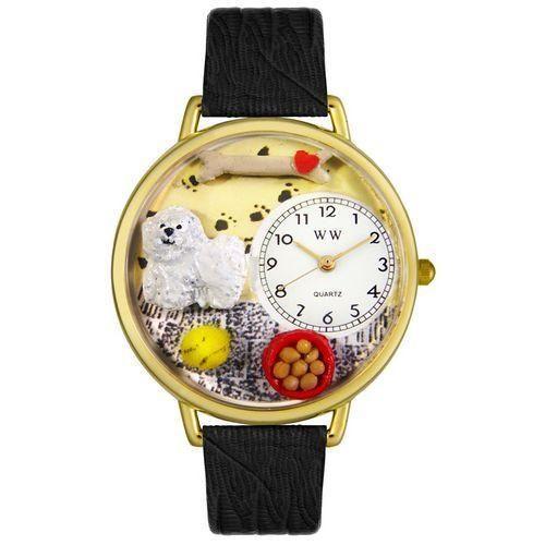 Bichon Watch in Gold (Large)-Watch-Whimsical Gifts-Top Notch Gift Shop