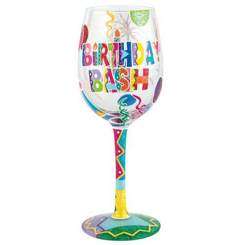 Birthday Bash Wine Glass by Lolita®-Wine Glass-Designs by Lolita® (Enesco)-Top Notch Gift Shop