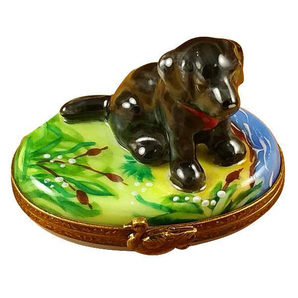 Black Labrador Limoges Box by Rochard™-Limoges Box-Rochard-Top Notch Gift Shop