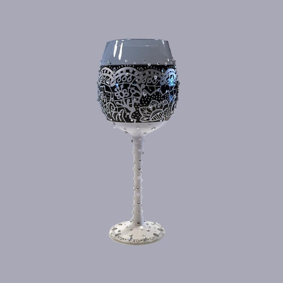 Bling Bride Super Bling Wine Glass by Lolita®-Wine Glass-Designs by Lolita® (Enesco)-Top Notch Gift Shop