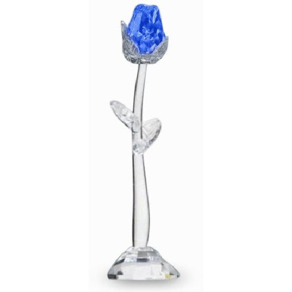Blue Crystal Rose with Stand-Crystal Rose-Crystal Florida-Top Notch Gift Shop