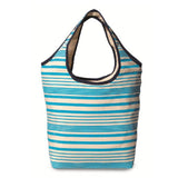 Blue Reversible Personalized Cotton Tote-Bag-JDS Marketing-Top Notch Gift Shop